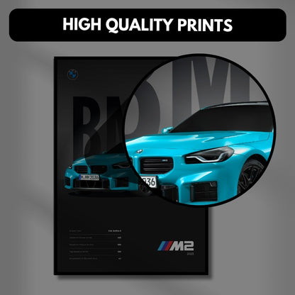 BMW M2 Minimalist Poster