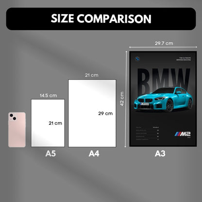 BMW M2 Minimalist Poster