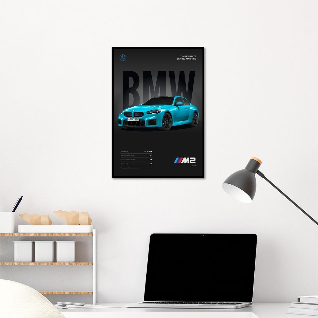 BMW M2 Minimalist Poster