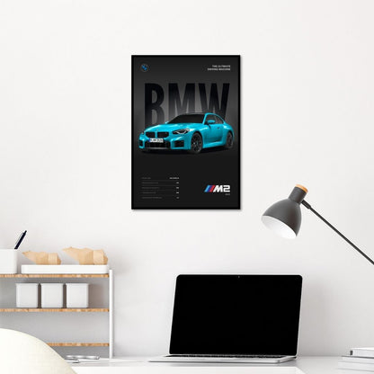 BMW M2 Minimalist Poster