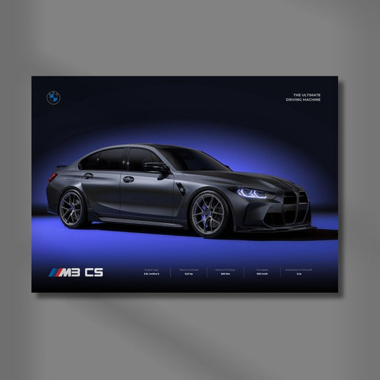 BMW M3 CS Poster