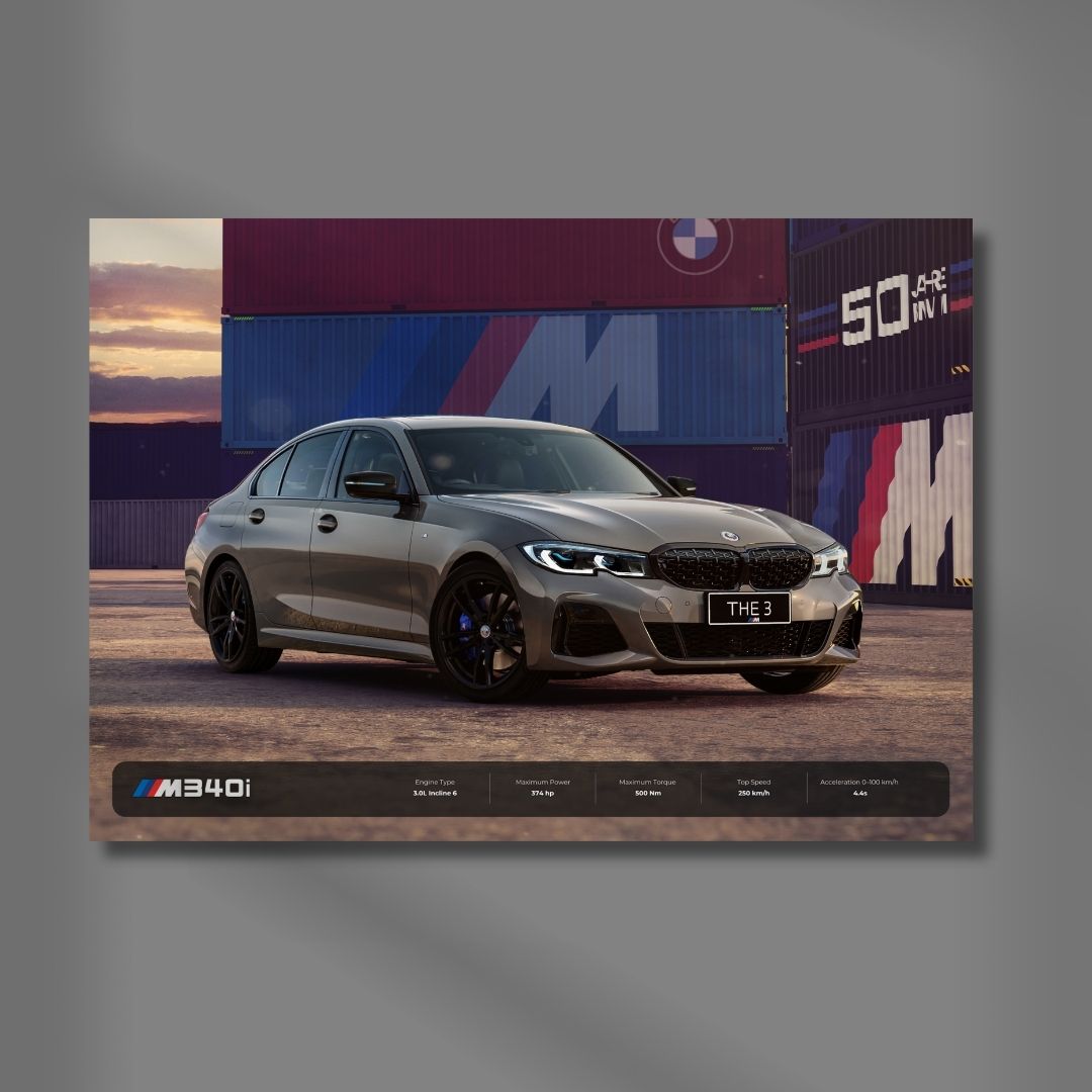 BMW M340i Poster