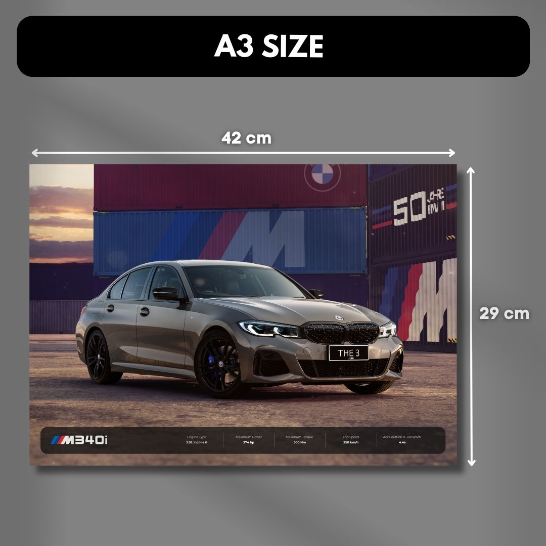 BMW M340i Poster