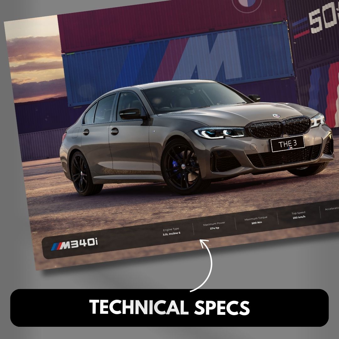 BMW M340i Poster