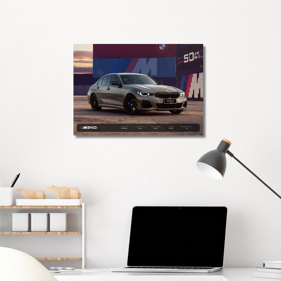 BMW M340i Poster