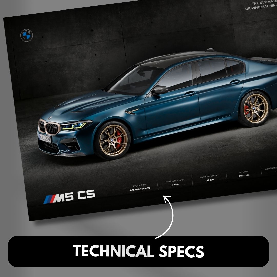 BMW M5 CS Poster