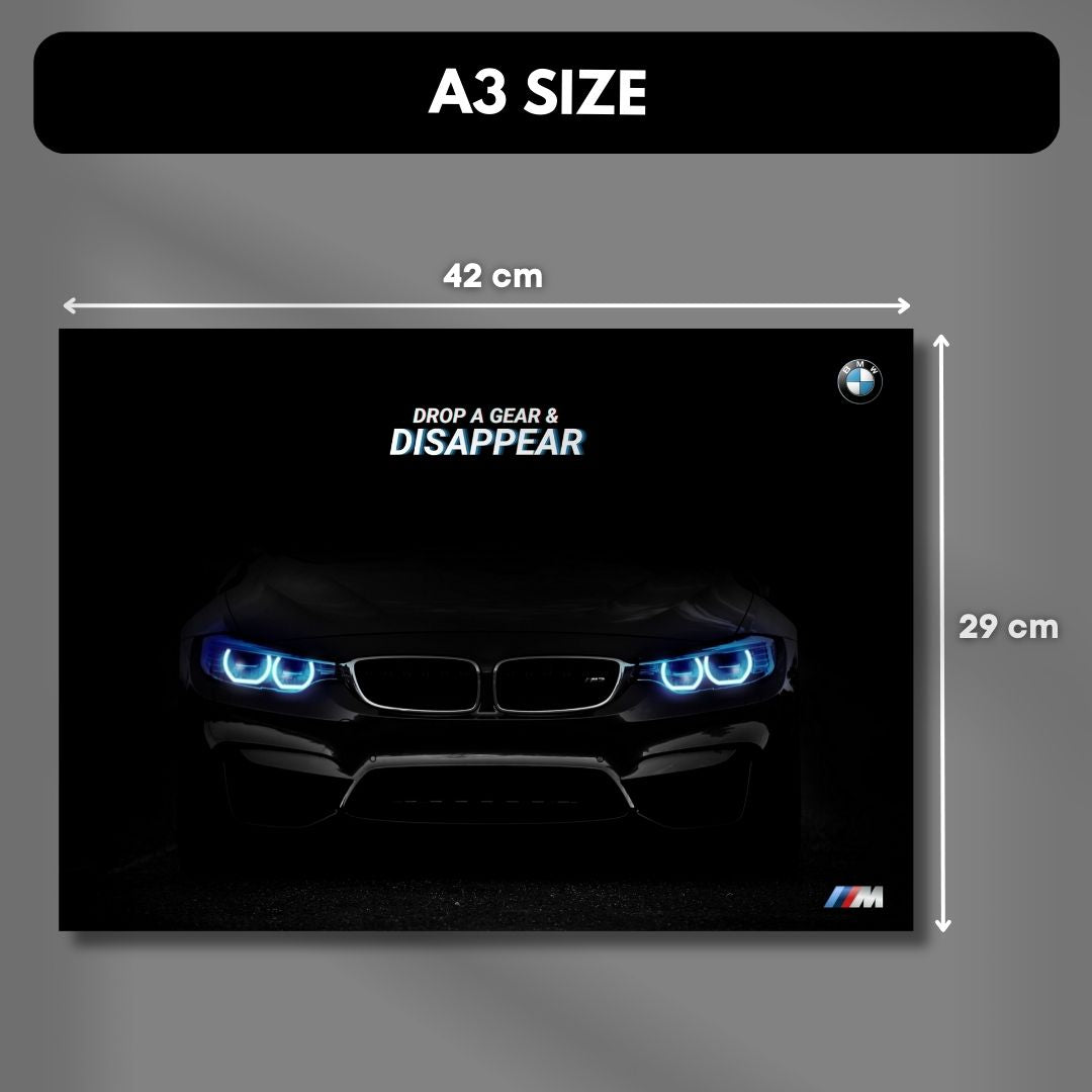 BMW M3 Poster Quote Poster | A3 Poster