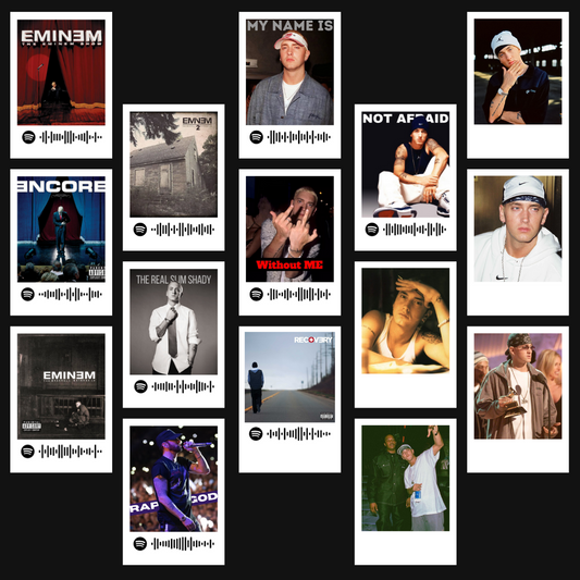 Eminem Polaroids | Set of 15 | Spotify Polaroids