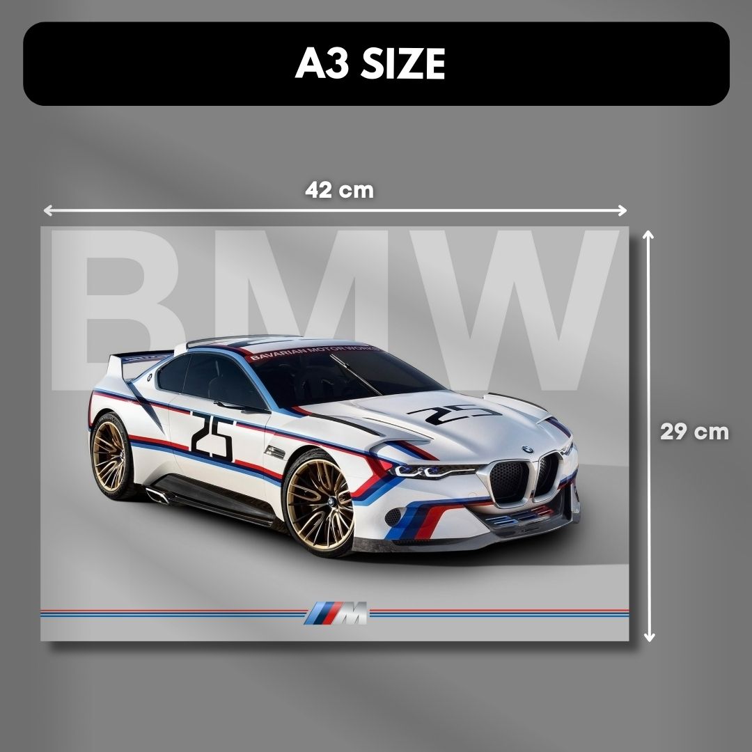 BMW 3.0 CSL Hommage R Concept Poster | BMW M | Car Poster