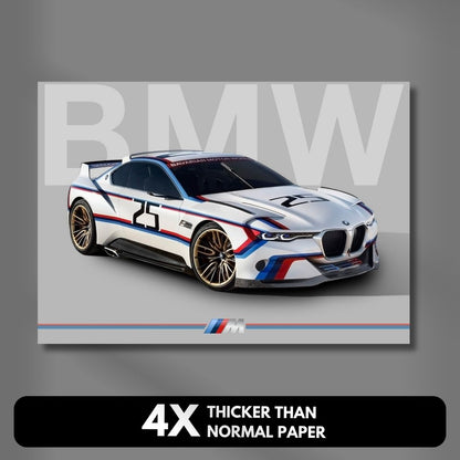 BMW 3.0 CSL Hommage R Concept Poster | BMW M | Car Poster