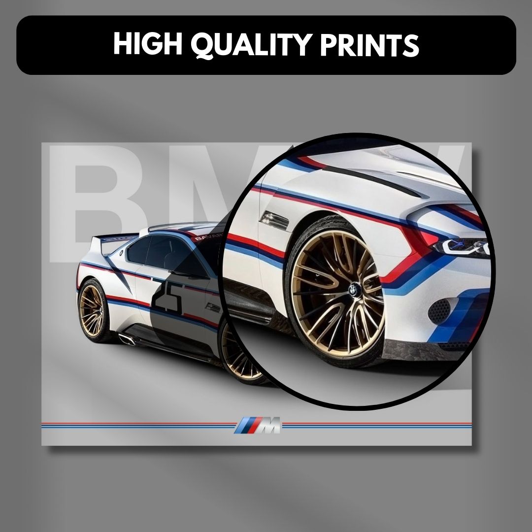 BMW 3.0 CSL Hommage R Concept Poster | BMW M | Car Poster