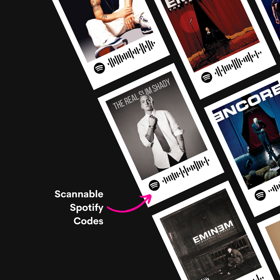Eminem Polaroids | Set of 15 | Spotify Polaroids