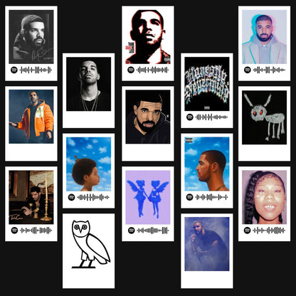 Drake Polaroids | Set of 15 | Spotify Polaroids