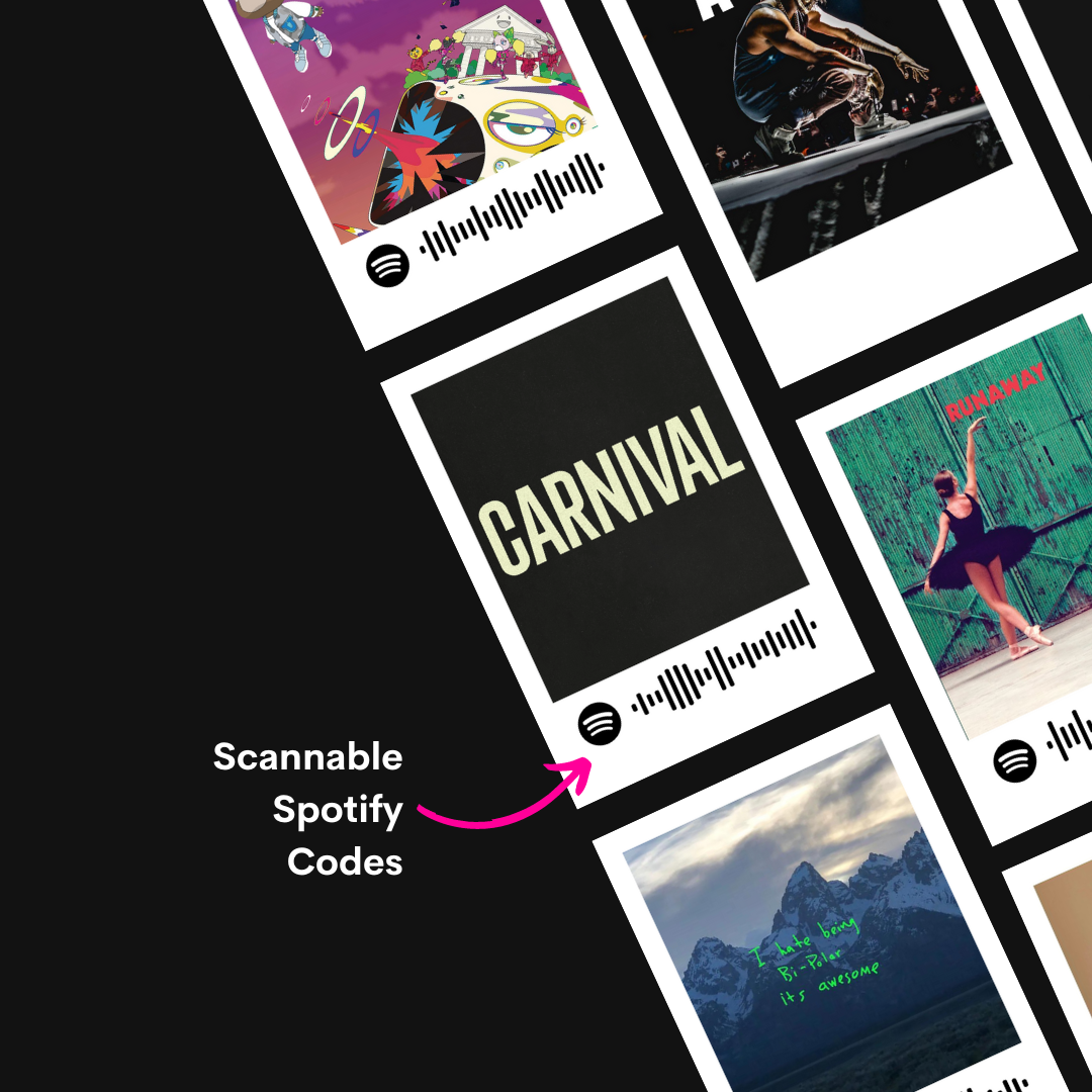 Kanye West Polaroids | Set of 15 | Spotify Polaroids