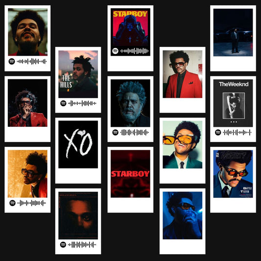 Weeknd Polaroids | Set of 15 | Spotify Polaroids