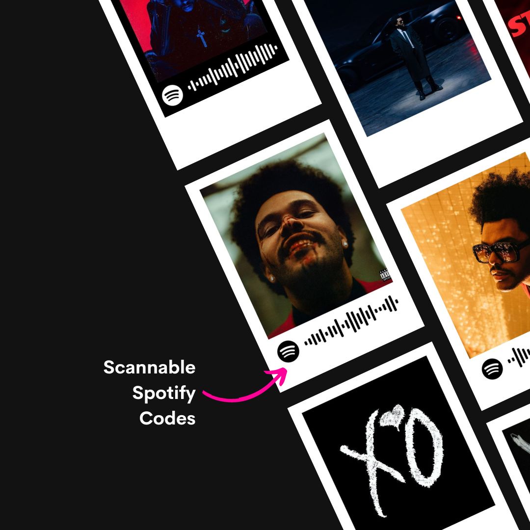 Weeknd Polaroids | Set of 15 | Spotify Polaroids