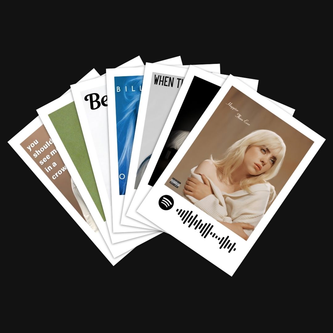 Billie Eilish Polaroids | Set of 15 | Spotify