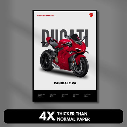 Ducati Panigale V4 1200 Poster | Light Minimalist